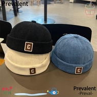 PREVALENT Brimless Hat, Corduroy Solid Color Kids Docker Cap, Vintage Adjustable Design Warm Fabric 