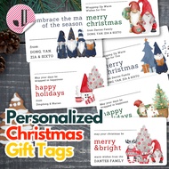 Personalized Christmas Gift Tags | Gnome Design | Holiday Cards | Gift Card | Gift Tag |