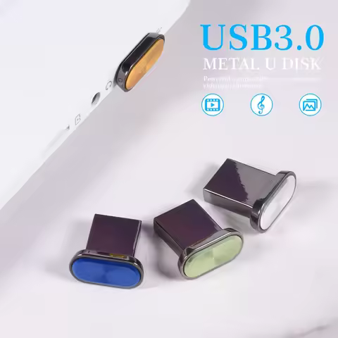 High Speed Mini Metal USB 3.0 Flash Drive 64GB Blue Memory Stick 32GB U Disk 16G Pen Drives 8GB Pend