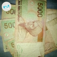 Uang kuno mahar 5000 rupiah Tuanku Imam Bonjol Tahun Random (bekas pakai)