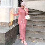 Nayaka BATIK - Women's Modern Kebaya Set Kurung Melayu Hannah Polos Velvet Luxury Eliza Set Kurung Melayu Fsclothing Elisha Kebaya Graduation Modern Invitation Dress