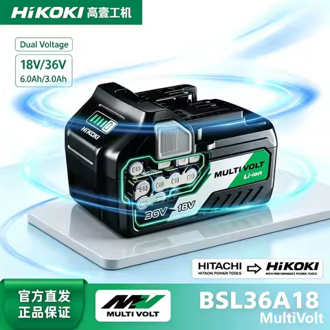 100% Authentic HiKOKI 36V/18V MultiVolt Battery 6.0Ah BSL36A18 Lithium Replacement For Hitachi Brush