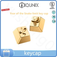 IQUNIX original design Year of the Snake Keycap Gold individual keycap custom mechanical keyboard