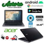 ( Acer Chromebook C733 Google Play Store  ) Chromebook 311 C733-C8F7 , 11.6 " HD , 4GB LPDDR4 , 32GB SSD