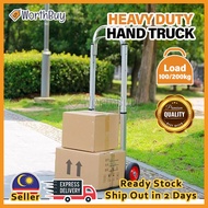 [2 & 4 Wheel] Worthbuy Heavy Duty Steel Hand Truck Portable Folding Shopping Cart Industrial Trolley