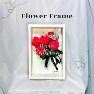 Tulip Fushia Flower Frame Pipe Cleaner (Fur Wire Flower Frame)