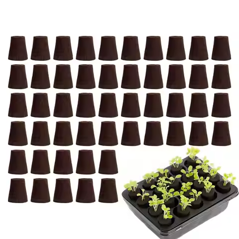 Hydroponic Sponges 50pcs Seed Starter Pods Grow Kit Replacement Root Growth Medium for Germination C