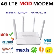 4G LTE Router Modem Modified Unlimited Unlock WIFI Hotspot C300 4 Antenna