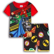 Superhero Batman Kids Boys Short Sleeve Pajamas Sleepwear 2Pcs Pyjamas 1-7Yrs