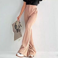 Celana Panjang Highwaist Kulot Ripped Baggy Loose - Jeans Wanita Celana Kulot Longgar Style Premium 