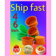4in  6in  8in Silicone Round Cake Mould Cake Pan  4in  6in  8in Loyang Cake  Bulat