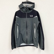 MOUNTAIN HARDWEAR Cohesion 夾克，刺繡標誌，深灰色/黑色，M 碼，古著。