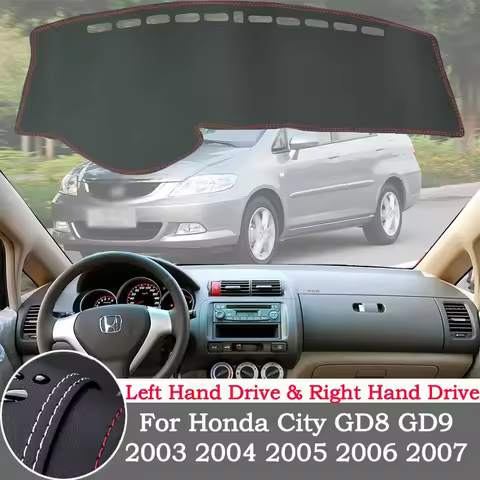 High-quality leather instrument panel protection pad and light-proof pad for Honda City 2003-07 GD8 