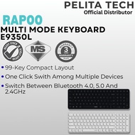 RAPOO MULTI MODE KEYBOARD E9350L | 99-Key Compact | Tri-Mode Wireless Connectivity | Ultra-Slim