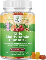 Plant Based Kids Multivitamin Gummies - Multivitamin for Kids Immunity Support Gummies with Vitamins