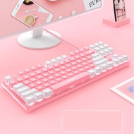 87 Keys Keyboard G87 Rainbow Light Game Keyboard Mute Ergonomics Keyboard Wired Keyboard