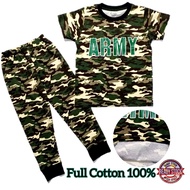 Baju Askar Budak Cotton 1-6 Tahun Set Askar Kanak Kanak Cotton