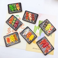 Magnetic BBQ Skewer Fridge Magnet 3D Realistic Food Strong Magnetic Fridge Decoration Polaroid Messa