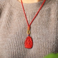 天然原礦硃砂精品紅砂十二生肖守護神吊墜 含量高達95%以上