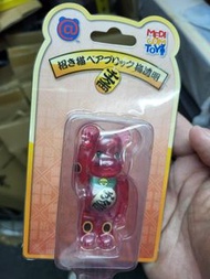 全新未開封 Bearbrick 100% 桃色透明 招財貓 千萬両