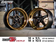 ล้อแม็กใหม่ ขอบ18 -  COSMIS รุ่น TYPE G VER.2 - สีทอง - ขอบ18 x 9.5 x 10.5 x 5รู114.3 ET12/8 - ส่งฟรี Kerry Express - กรุณาสอบถามสต็อกก่อนกดสั่งซื้อ