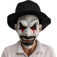 Kostum Topeng Badut Pembunuh Halloween Bulex dengan Topi Topeng Badut Menakutkan Menakutkan Pesta Te