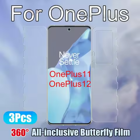 OnePlus12 Butterfly Hydrogel Film For Oneplus 12 Screen Protector OnePlus11 Soft Front Back Camera E