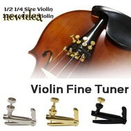 NEWIDEA 4PCS/Set Violin Fine Tuner, for 1/2-1/4 3/4-4/4 Size Violin Metal Fiddle String Adjuster, St