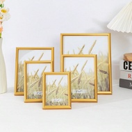 1 Miếng Vàng WPC Đơn giản hiện đại Phong cách Nửa vong Khung ảnh ( Với Hình chụp Giấy ), Thích hợp