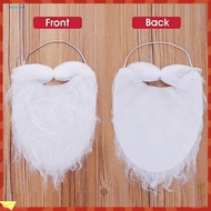 GH|  White Santa Beard for Adults Fake Santa Beard Costume Santa Beard Costume White Fake Beard Chri