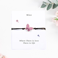 Gelang Kupu Kupu Love Nevertheless bracelet Butterfly DIY Yu na bi Tali VIntage Korea Persahabatan