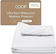 Coop Home Goods Ultra-Tech Waterproof Mattress Protector Full, Smooth Top Mattress Pad, Waterproof C