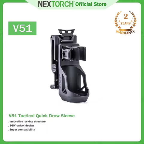 NEXTORCH V51 Flashlight Holder Torch Tactical Quick-Draw Sleeve, for high power torches with a barre