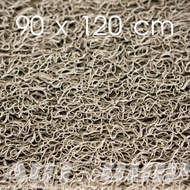 DIFFพรมเช็ดเท้า พรมดักฝุ่น พรมยางไวนิล หนาพิเศษ 13 MM. (PVC FLOOR MAT)  ขนาด 90X120 CM.  สีเบจ