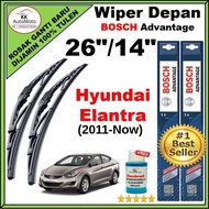 Hyundai Elantra 2011-Now  Wiper 26 /14   - Bosch Advantage Wiper BA2614