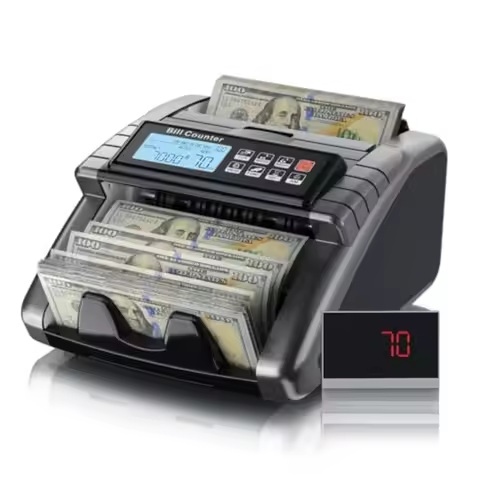 AL1000 Money Counter Machine with Value Counting Support for Dollar and Euro Advanced UV MG MT IR DD