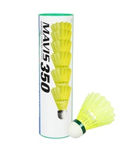 Mavis 350 Nylon Badminton Shuttlecocks (Yellow, Slow Speed) | Durable Performance YONEX Mavis 350 Ny