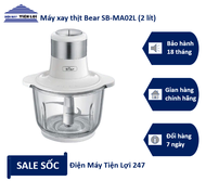 Máy xay thịt Bear SB-MA02L (2 lít) - Điện Máy Tiện Lợi 247 - Giao hàng miễn phí