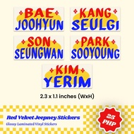 RED VELVET Jeepney Stickers