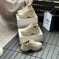 [ FREE PACKAGING ] MLB Chunky Low Cream Monogram NY Sneakers, Cream MLB Chunky Bigball Sneakers