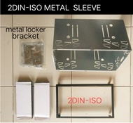 ซองเหล็กชนาด 2DIN7"-18cm.สำหรับติดตั้งวิทยุยุโรปพร้อมครอบคิ้ว VOLVO BMW AUDI VW CITROEN SKODA PORSCH