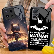 batman 01 Glass Phone Case For Xiaomi POCO X3 X4 GT NFC X5 X6 PRO 5G F3 F4 F5 M3 M4 M5 M6 4G