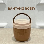 KIMPLAST Rosey Brown Food Container/ Plastic Food Container Multipurpose Food Container/ Stacking Fo