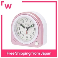 CASIO alarm clock pink 6.2 × 6.1cm with analog mini size light TQ-145-4BJF
