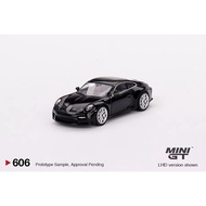 MINIGT 1: 64 Porsche Porsche 911 992 GT3 Black Alloy Car Model 606