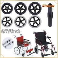 ROWANSG Solid Tire Wheel Flexible Luggage 6 Inch Wheelchair Caster