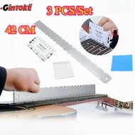 3PCS/Set Guitar Fret Ruler Fret Ruler For Guitar Straight Edge Fret Ruler Guitar Neck Notched Ruler/