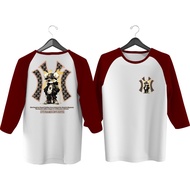 Women's Raglan T-Shirt with Bear N Screen Printing Unisex Raglan T-Shirt/ 3 Sleeve Raglan T-Shirt/4,