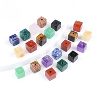 10mm Crystal Square 2mm Large Hole Beads Spacer Beads Loose Beads Natural Crystal Cube Sugar diy Bra