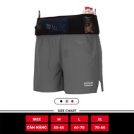 Quần chạy bộ nam PACE PLUS+ tích hợp đai chạy bộ thoáng khí thoải mái vận động màu đen Q07